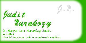 judit murakozy business card